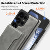 For Samsung Galaxy S25+ 5G Shield Multi-functional MagSafe Card Bag Phone Case(Grey)
