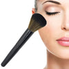 Wooden Handle Soft Head Buffer Foundation Powder Blush Brush Makeup Tools(Black)