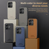 For Redmi Turbo 3 HUIYI Leather Magnetic Phone Case(White)