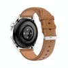 Ochstin 5HK3 Plus 1.36 inch Round Screen Bluetooth Smart Watch, Strap:Leather(Silver)