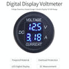 2 In 1 Modified Car Double Digital Voltage Current Table Measuring Instrument(Green Light)