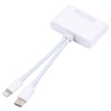 NK-103Pro 3 in 1 8 Pin + USB-C / Type-C Male to USB + TF / SD Card Reader