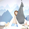 Kids Elastic Hammock Indoor Outdoor Swing, Size: 1x2.8m (Silver Gray)