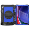 For Samsung Galaxy Tab S9 / S9 FE Silicone + PC Tablet Case(Black+Dark Blue)