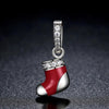 S925 Sterling Silver Charm Christmas Beads DIY Bracelet Necklace Accessories
