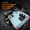 For Samsung Galaxy S25 Ultra 5G TPU + PC Shockproof Protective Phone Case(Grey Green + Pink)