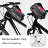 WILD MAN E10S 1L Mountain Bike Phone Touch Screen Hard Shell Tube Bag with Earphone Hole(Black)