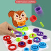 Children Board Games Ferrule Stacking Toys Two-Player Interactive Educational Table Game(Colorful)