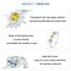 S925 Sterling Silver Platinum Plated Sun Moon Surround Ring, Size: No. 7