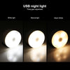 3-color USB Rechargeable LED Night Light