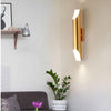 White light Modern Wall Lamp LED Aluminum Alloy Pipe Lighting, Style:Double-tube White