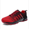 Outdoor Antiskid Breathable Trekking Hunting Tourism Mountain Sneakers Casual Shoes, Shoe Size:37(Black and Red)