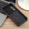For Samsung Galaxy S24 FE 5G Camera Shield Card Slot PC Hybrid TPU Phone Case(Red)