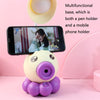 2 PCS Cartoon Octopus Pencil Sharpener Pen Holder Desk Lamp Mobile Phone Holder Learning Night Light(Gray)