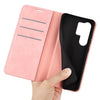or Samsung Galaxy S25 Ultra 5G Retro-skin Magnetic Suction Leather Phone Case(Pink)