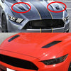 HD-713 1 Pair Car Hood Decorative Stickers Fender Air Vents Sticker(Carbon Fiber)