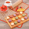 High Temperature Resistant Silicone Baking Mat Macaron Puff Oven Mat(Gray 30 Circle)