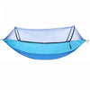 Outdoor Camping Anti-Mosquito Quick-Opening Hammock, Spec: Double (Blue+Sky Blue)