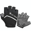 WEST BIKING YP0211222 Bicycle Riding Shock-Absorbing Half-Finger Gloves, Size: M(Black)