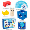 Children Puzzle Creative Assembling Building Blocks Cat Magic Box Baby Early Education Board Game Toys