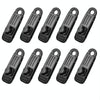 10pcs /Set Outdoor Camping Canopy Windproof Clip Tent Additional Pull Point Plastic Clip Rainproof Tarp Fixing Clip, Color: B Clip (Green)