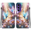 For Samsung Galaxy A16 Crystal Texture Colored Drawing Leather Phone Case(Butterfly Love Flower)