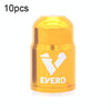 10 PCS EVERD ZH419 Mountain Road Bike Aluminum Alloy Air Mouth Cap Car Tire Dust Door Cover, Colour: Schrader (Gold)