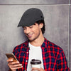 Cotton Solid Color Retro Style Cap Front Cap(Navy)