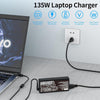 135W 20V 6.75A Laptop Notebook Power Adapter For Lenovo USB Jack, Plug:US Plug