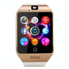 Q18S 1.54 inch IPS Screen MTK6260A Bluetooth 3.0 Smart Watch Phone, Pedometer / Sedentary Reminder / Sleeping Monitor  / Anti-Loss / Remote Camera / GSM / 0.3M Camera (White + Gold)