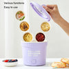 Multifunctional Electric Cooker One-piece Home Small Electric Cooker(UK Plug Purple)