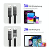 ENKAY ENK-CB134 4-in-1 60W USB-A / Type-C to 8 Pin / Type-C Nylon Braided Magnetic Fast Charging Data Cable, Cable Length:0.15m