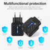 PD03 20W PD3.0 + QC3.0 USB Charger with Type-C to 8 Pin Data Cable, US Plug(Black)