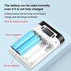 HAWEEL DIY 4x 18650 Battery (Not Included) 10000mAh Dual-way QC Charger Power Bank Shell Box with 2x USB Output & Display, Support PD / QC / SCP / FCP / AFC / PPS / PE (Black)
