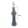 A5701 2 PCS 40mm Black French Tubeless Valve Core with Black Disassembly Tool for Road Bike