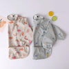 Long Sleeved Baby Bib Waterproof Washable Easy Clean Smock With Pocket, Size: L(Pear Orange)