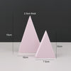 2 x Triangles Combo Kits Geometric Cube Solid Color Photography Photo Background Table Shooting Foam Props (Pink)