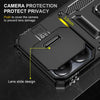 For Xiaomi Redmi 12 Armor PC + TPU Camera Shield Phone Case(Black)
