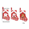 House-shaped Christmas Stockings Gift bag Christmas Eve Decoration Candy Stockings(Snowman)