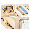 Wooden Photo Frame Boy and Girl Baby Hair Infant Tooth Box Children Tooth Storage Box Souvenir Gift(Chinese Stickers)