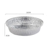 50 PCS / Set Thickened Circular Baking Tray Grilled Meat Paper, Specification:  7 inch(Silver White)