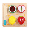 Children Wooden Cutting Fruits and Vegetables Educational Toys Kitchen Pretend Game Cooking Educational Toys(Strawberry)