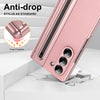 For Samsung Galaxy Z Fold6 Integrated PC + PU Phone Case with Pen / Pen Box(Pink)