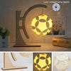 Paper Art Light And Shadow Paper Carving Lamp DIY Handmade Creative Small Table Lamp, Style:Arc-shaped