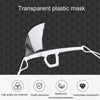 10pcs /Bag Recyclable Transparent Restaurant Mask Chef Anti-fog And Anti-Spittle Plastic Masks(opp Bag)