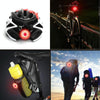Bicycle Smart Sensor Brake Light USB Tail Light Warning Light(Silver)