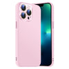 For iPhone 13 Pro Nano Lens Cover Liquid Silicone Phone Case(Pink)