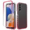 For Samsung Galaxy A15 5G Shockproof Clear Gradient PC + TPU Phone Case(Red)