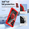 For Samsung Galaxy S24 FE 5G TPU + PC Lens Protection Phone Case with Ring Holder(Red)