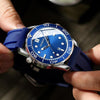 White Steel Black Surface BINBOND B2820 Luminous 30m Waterproof Men Sports Quartz Watch